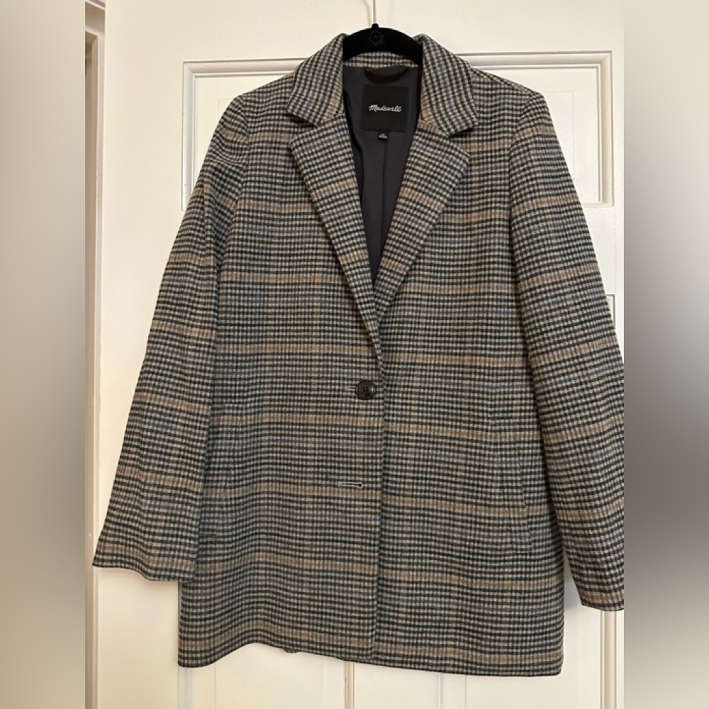 Madewell blazer plaid